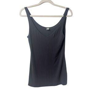 Old Navy Dark Grey Tank Top Womens V Neck Medium
